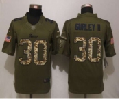 nike nfl jerseys st.louis rams #30 gurley ii army green[nike Limited Salute To Service][gurley ii]