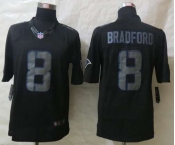 nike nfl jerseys st.louis rams #8 sam bradford black[nike impact limited]