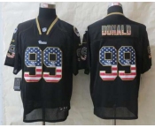 nike nfl jerseys st.louis rams #99 donald black[Elite USA flag fashion]