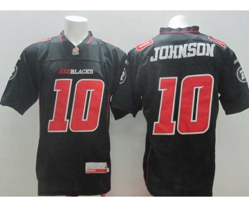 cfl jerseys #10 johnson black