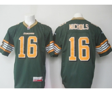 cfl jerseys #16 Nichols green