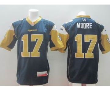 cfl jerseys #17 moore blue