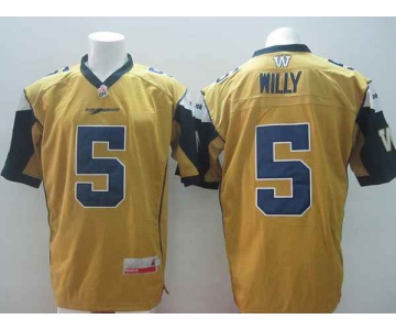 cfl jerseys #5 willy yellow