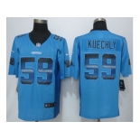 2015 new nike carolina panthers #59 kuechly pro line blue fashion strobe jerseys[limited]