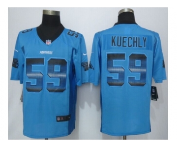 2015 new nike carolina panthers #59 kuechly pro line blue fashion strobe jerseys[limited]