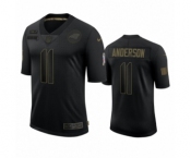 Carolina Panthers #11 Robby Anderson Black 2020 Salute to Service Limited Jersey