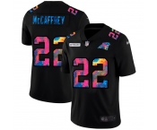 Carolina Panthers #22 Christian McCaffrey Men's Nike Multi-Color Black 2020 NFL Crucial Catch Vapor Untouchable Limited Jersey