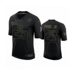 Carolina Panthers #25 Troy Pride Jr. Black 2020 Salute to Service Limited Jersey