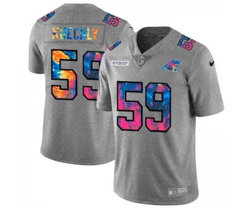 Carolina Panthers #59 Luke Kuechly Men's Nike Multi-Color 2020 NFL Crucial Catch NFL Jersey Greyheather