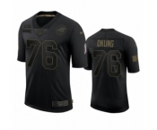 Carolina Panthers #76 Russell Okung Black 2020 Salute to Service Limited Jersey