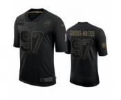 Carolina Panthers #97 Yetur Gross-Matos Black 2020 Salute to Service Limited Jersey