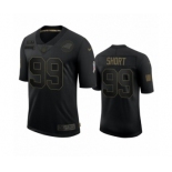 Carolina Panthers #99 Kawann Short Black 2020 Salute to Service Limited Jersey