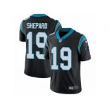 Men Nike Carolina Panthers #19 Russell Shepard Black Team Color Vapor Untouchable Limited Player NFL Jersey