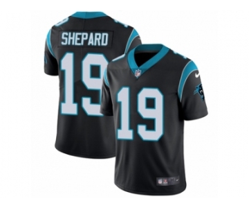 Men Nike Carolina Panthers #19 Russell Shepard Black Team Color Vapor Untouchable Limited Player NFL Jersey