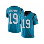 Men Nike Carolina Panthers #19 Russell Shepard Blue Alternate Vapor Untouchable Limited Player NFL Jersey