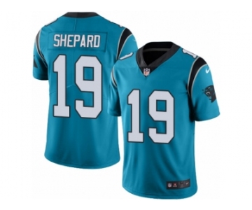 Men Nike Carolina Panthers #19 Russell Shepard Blue Alternate Vapor Untouchable Limited Player NFL Jersey