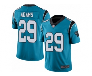 Men Nike Carolina Panthers #29 Mike Adams Limited Blue Rush Vapor Untouchable NFL Jerse