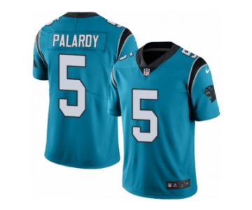 Men Nike Carolina Panthers #5 Michael Palardy Blue Alternate Vapor Untouchable Limited Player NFL Jersey