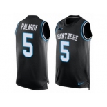 Men Nike Carolina Panthers #5 Michael Palardy Limited Black Player Name & Number Tank Top NFL Jersey