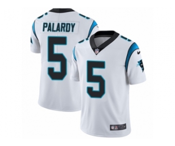 Men Nike Carolina Panthers #5 Michael Palardy White Vapor Untouchable Limited Player NFL Jersey