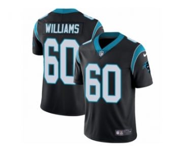 Men Nike Carolina Panthers #60 Daryl Williams Black Team Color Vapor Untouchable Limited Player NFL Jersey