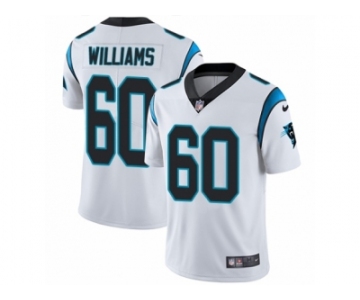 Men Nike Carolina Panthers #60 Daryl Williams White Vapor Untouchable Limited Player NFL Jersey