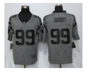 Men Nike Carolina Panthers #99 Kawann Short Gray Stitched Gridiron Gray Limited Jersey