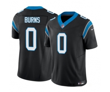 Men's Carolina Panthers #0 Brian Burns Black 2023 F.U.S.E. Vapor Untouchable Football Stitched Jersey