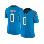 Men's Carolina Panthers #0 Brian Burns Blue 2023 F.U.S.E. Vapor Untouchable Football Stitched Jersey