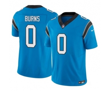 Men's Carolina Panthers #0 Brian Burns Blue 2023 F.U.S.E. Vapor Untouchable Football Stitched Jersey