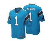 Men's Carolina Panthers #1 Cam Newton Light Blue Color Rush Limited Jersey