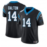 Men's Carolina Panthers #14 Andy Dalton Black 2024 F.U.S.E. Vapor Limited Stitched Football Jersey