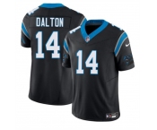 Men's Carolina Panthers #14 Andy Dalton Black 2024 F.U.S.E. Vapor Limited Stitched Football Jersey