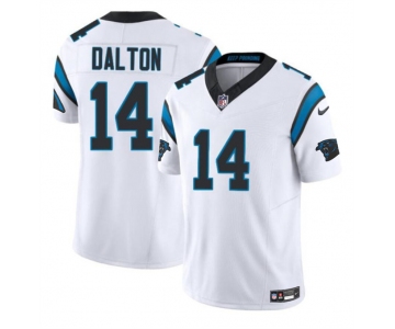 Men's Carolina Panthers #14 Andy Dalton White 2024 F.U.S.E. Vapor Limited Stitched Football Jersey