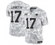 Men's Carolina Panthers #17 Xavier Legette 2024 F.U.S.E Arctic Camo Salute To Service Limited Stitched Football Jersey