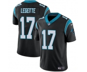 Men's Carolina Panthers #17 Xavier Legette Black 2024 Draft Vapor Limited Football Stitched Jersey