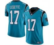 Men's Carolina Panthers #17 Xavier Legette Blue 2024 Draft Vapor Limited Football Stitched Jersey