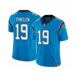 Men's Carolina Panthers #19 Adam Thielen Blue 2023 F.U.S.E. Vapor Untouchable Football Stitched Jersey