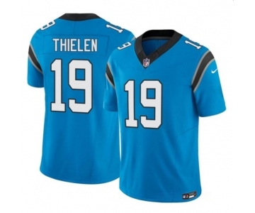 Men's Carolina Panthers #19 Adam Thielen Blue 2023 F.U.S.E. Vapor Untouchable Football Stitched Jersey