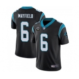 Men's Carolina Panthers 2022 #6 Baker Mayfield Black With 3-star C Patch Vapor Untouchable Limited Stitched Jersey