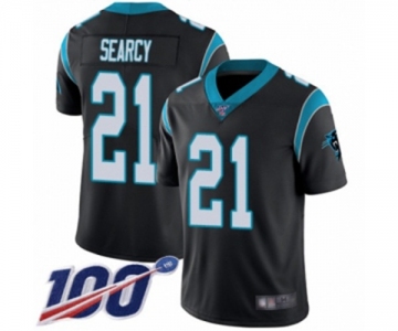 Men's Carolina Panthers #21 Da'Norris Searcy Black Team Color Vapor Untouchable Limited Player 100th Season Football Jersey