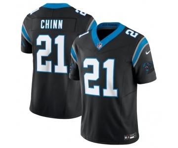 Men's Carolina Panthers #21 Jeremy Chinn Black 2023 F.U.S.E. Vapor Untouchable Stitched Football Jersey