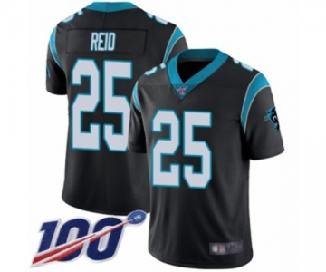 Men's Carolina Panthers #25 Eric Reid Black Team Color Vapor Untouchable Limited Player 100th Season Football Jersey