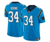 Men's Carolina Panthers #34 Mike Boone Blue 2024 F.U.S.E. Vapor Limited Stitched Football Jersey