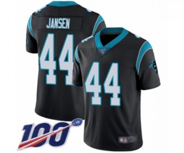 Men's Carolina Panthers #44 J.J. Jansen Black Team Color Vapor Untouchable Limited Player 100th Season Football Jersey