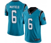 Men's Carolina Panthers #6 Baker Mayfield Blue Vapor Untouchable Limited Stitched Jersey