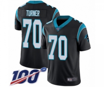 Men's Carolina Panthers #70 Trai Turner Black Team Color Vapor Untouchable Limited Player 100th Season Football Jersey