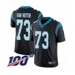 Men's Carolina Panthers #73 Greg Van Roten Black Team Color Vapor Untouchable Limited Player 100th Season Football Jersey