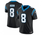 Men's Carolina Panthers #8 Jaycee Horn Black 2023 F.U.S.E. Vapor Untouchable Stitched Football Jersey