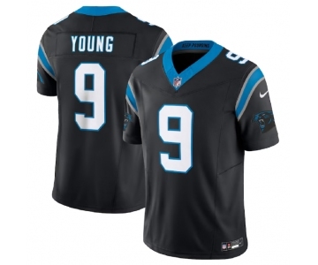 Men's Carolina Panthers #9 Bryce Young Black 2023 F.U.S.E. Vapor Untouchable Football Stitched Jersey